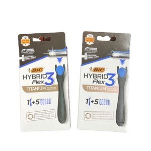 BIC HYBRID Flex 3 Titanium Razors 2 PACK